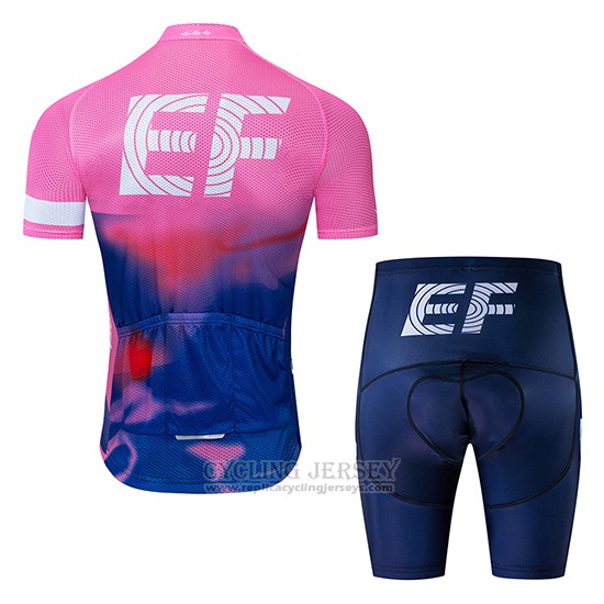 2019 Cycling Jersey EF Education First Pink Blue Short Sleeve and Bib Short